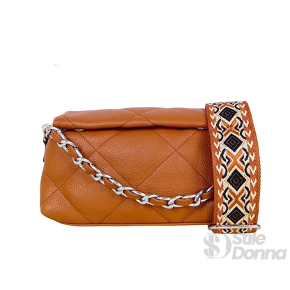Borsa a Tracolla Compatta in Ecopelle