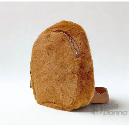 Mini-Tasche aus Kunstpelz