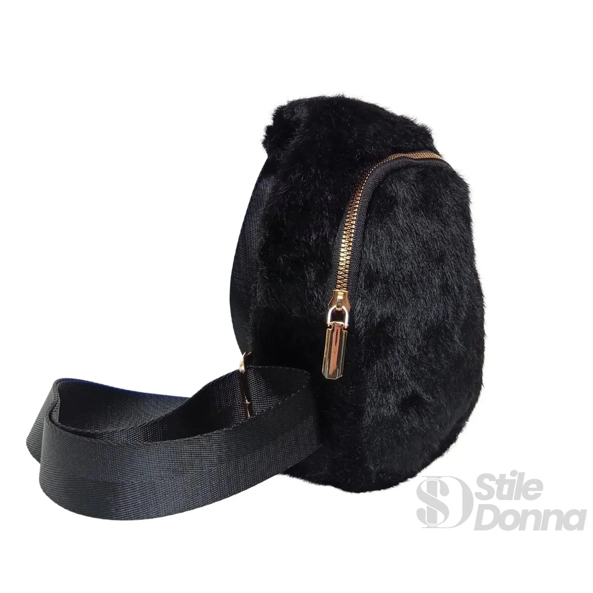 Mini-Tasche aus Kunstpelz