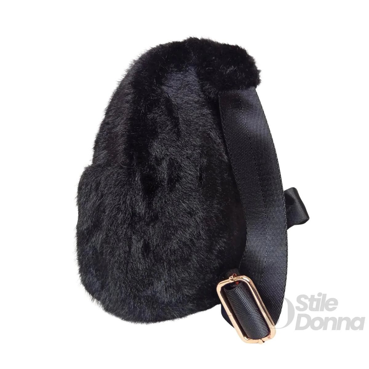 Mini-Tasche aus Kunstpelz