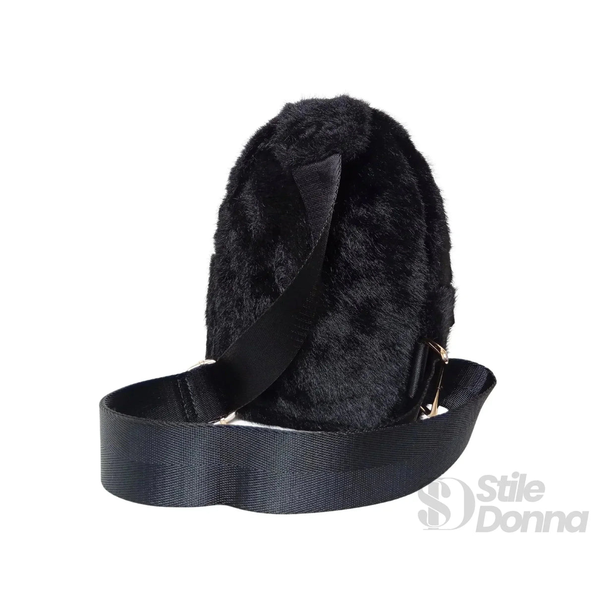 Mini-Tasche aus Kunstpelz