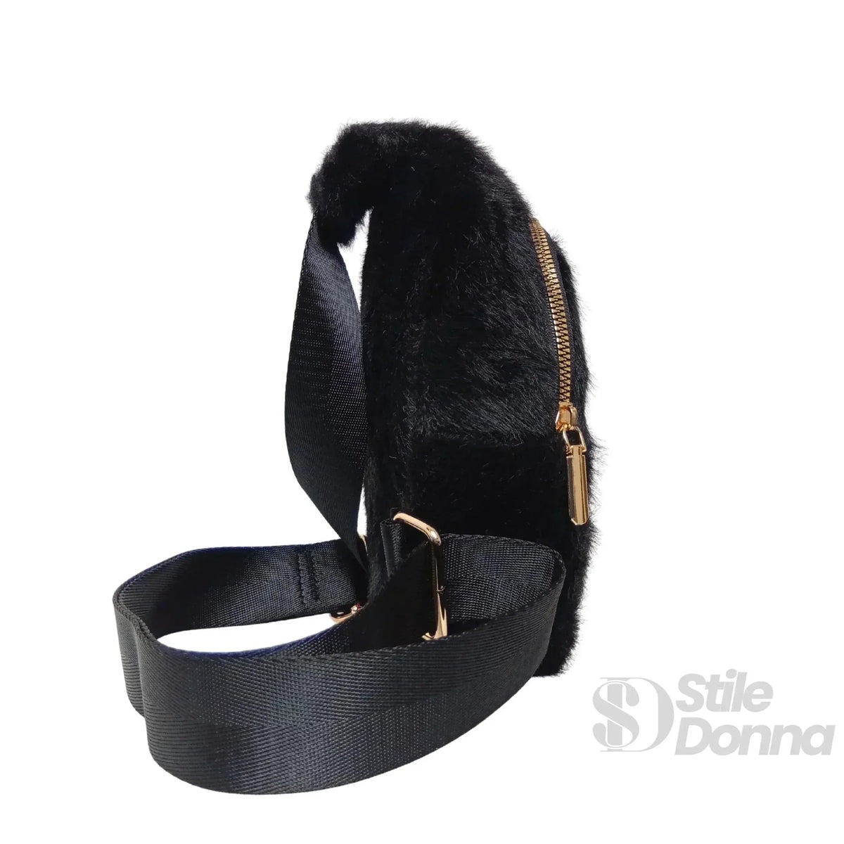 Mini-Tasche aus Kunstpelz