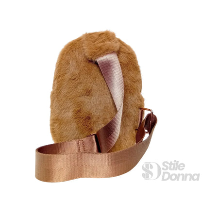 Mini-Tasche aus Kunstpelz