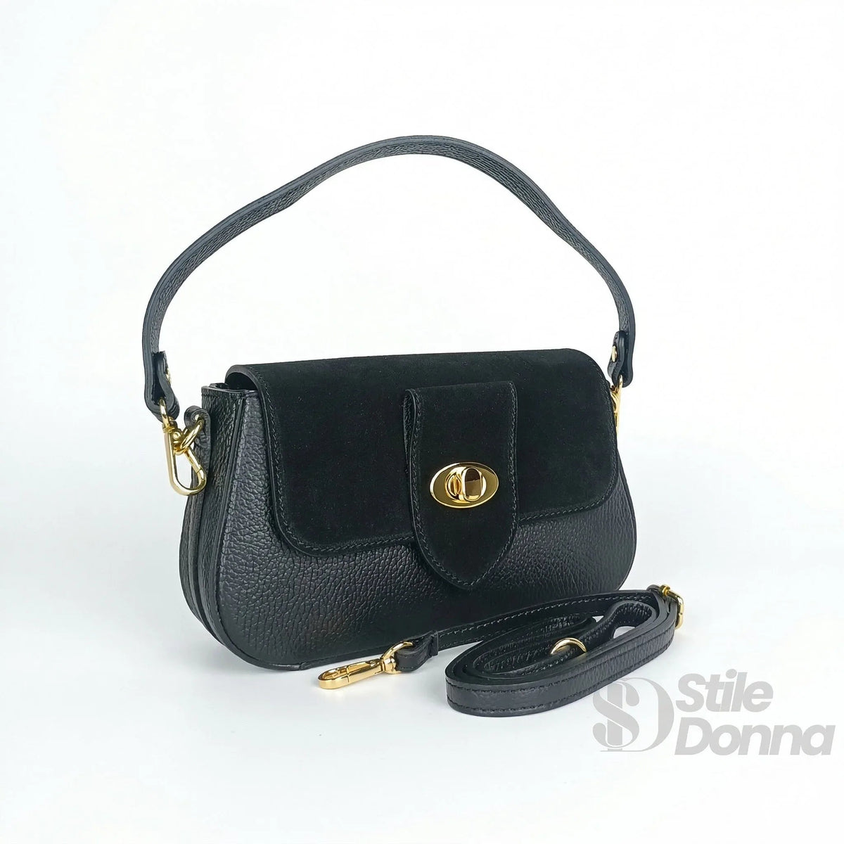 Bella Nova Borsa in Pelle e Camoscio