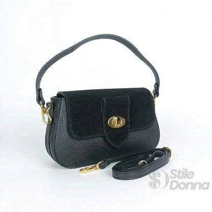 Bella Nova Borsa in Pelle e Camoscio