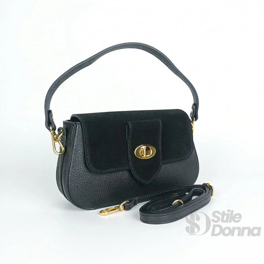 Bella Nova Leather and Suede Bag