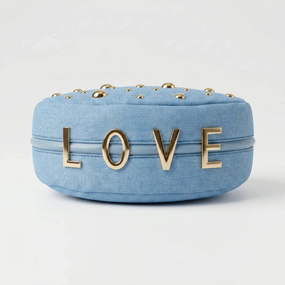 Bolso de denim con correa extraíble