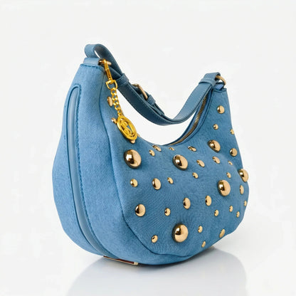 Bolso de denim con correa extraíble