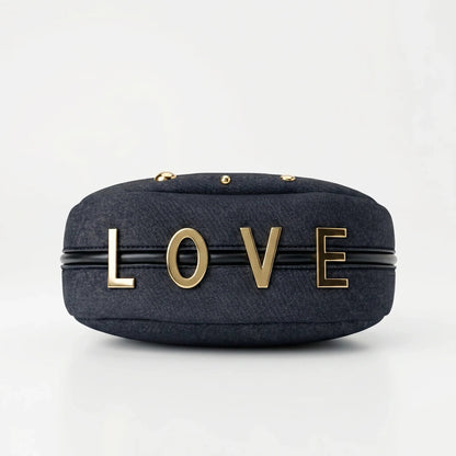 Bolso de denim con correa extraíble