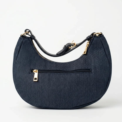 Bolso de denim con correa extraíble