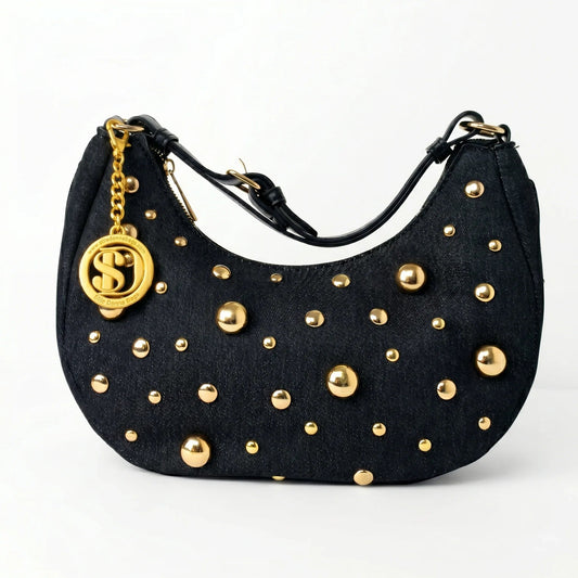 Denim Bag with Removable Shoulder Strap
