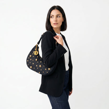 Bolso de denim con correa extraíble
