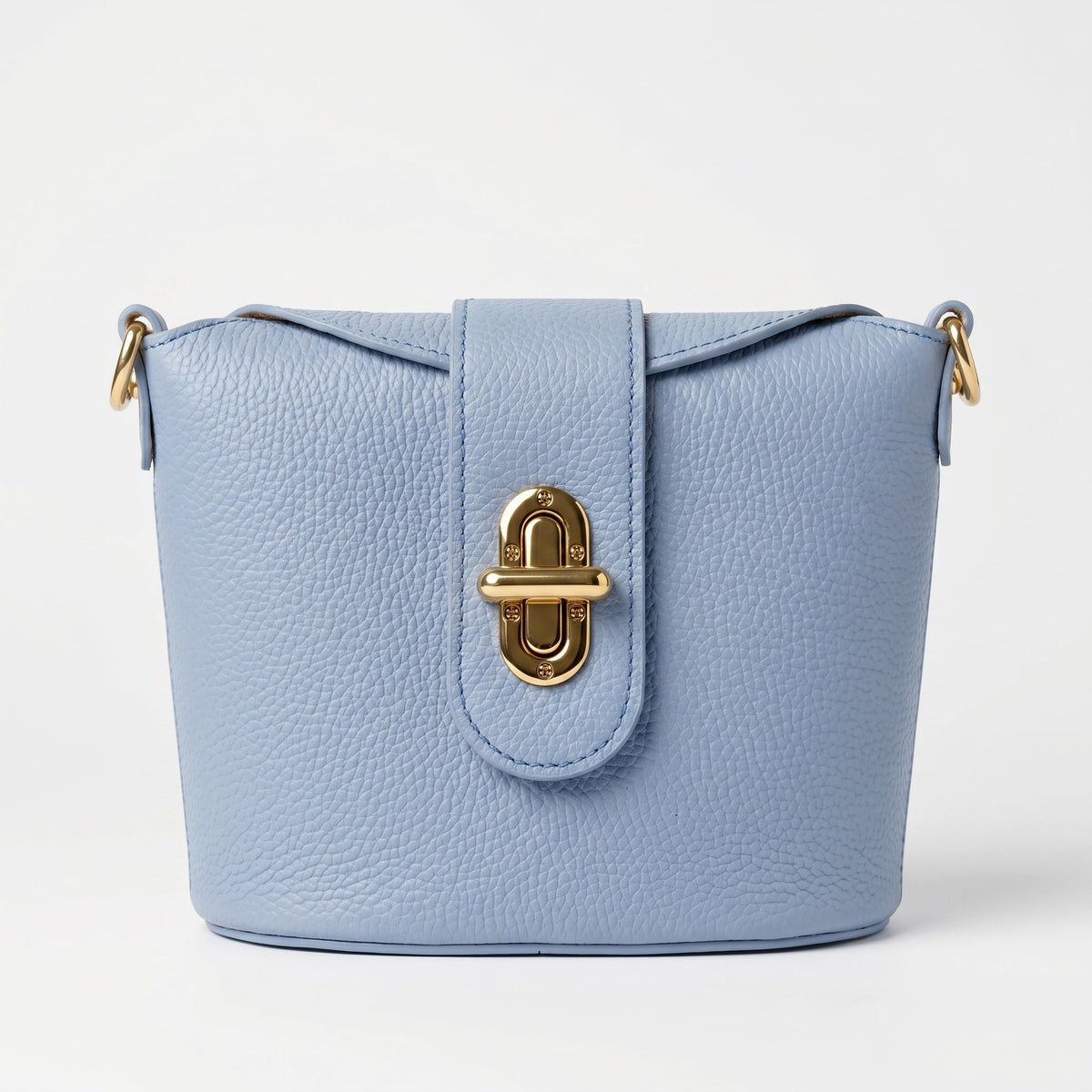 Emma Sac en cuir véritable avec fermeture à torsion