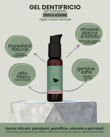 Gel Dentifricio Naturale per Cani e Gatti