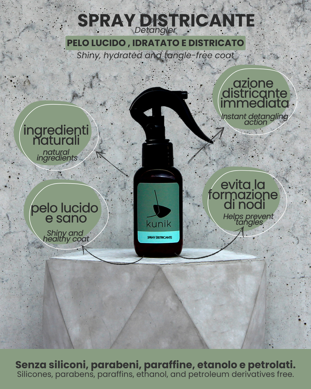 Spray Districante Senza Risciacquo per Cani e Gatti