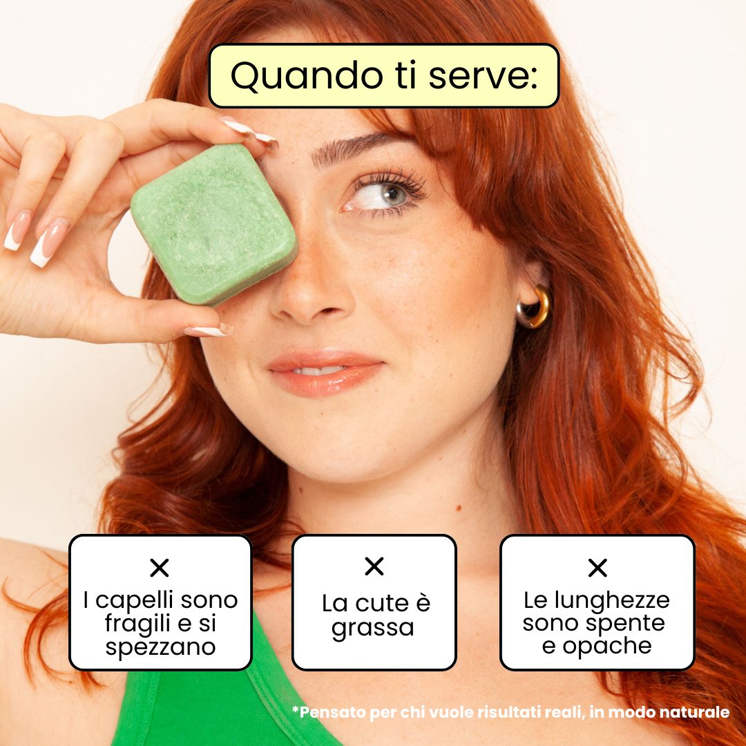 Belebendes festes Shampoo