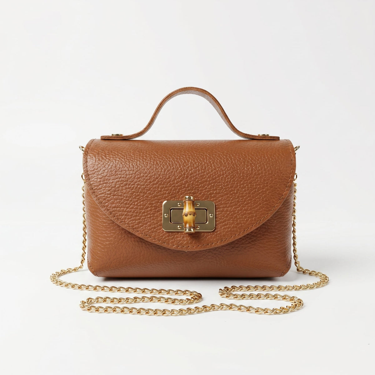 Mini Bolsa Amina de Couro Legítimo