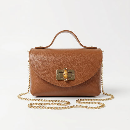 Mini Bolsa Amina de Couro Legítimo