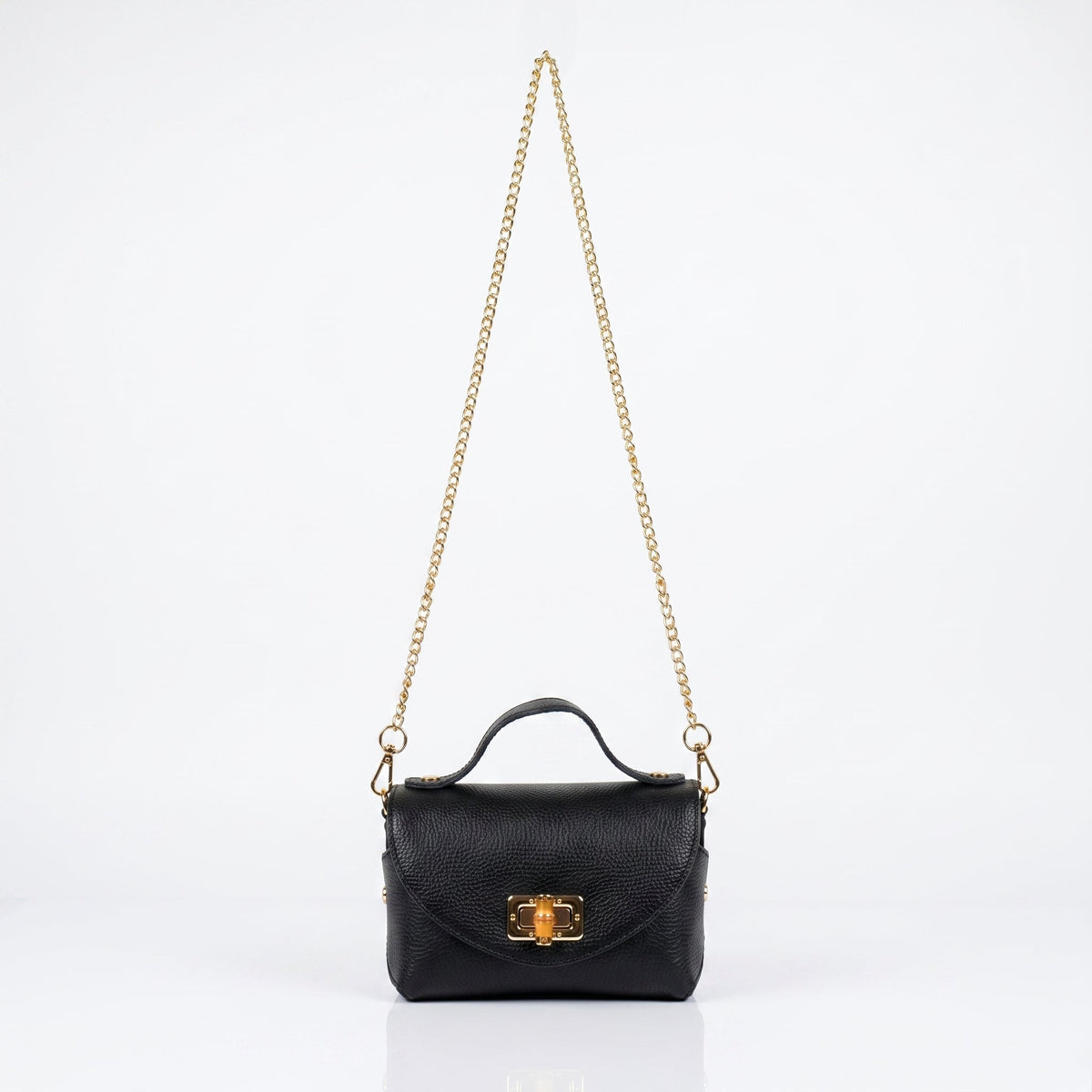 Mini Bolsa Amina de Couro Legítimo