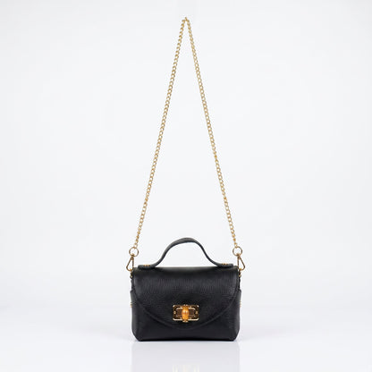 Mini Bolsa Amina de Couro Legítimo