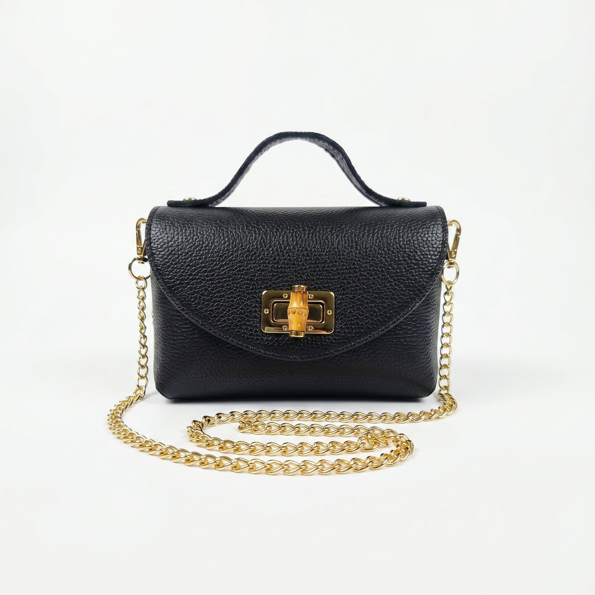 Mini Bolsa Amina de Couro Legítimo