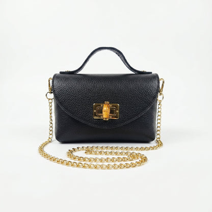 Mini Bolsa Amina de Couro Legítimo