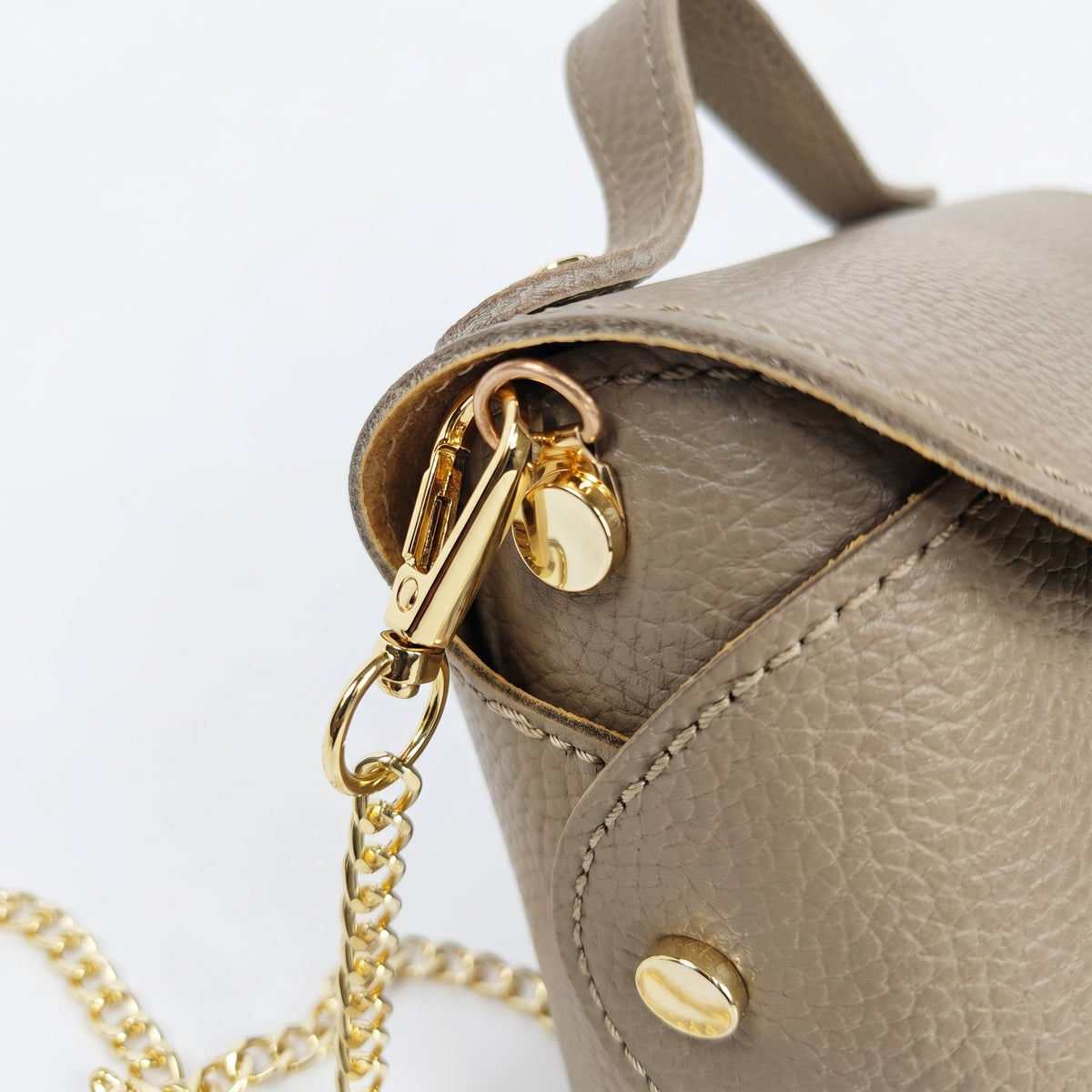 Mini Bolsa Amina de Couro Legítimo