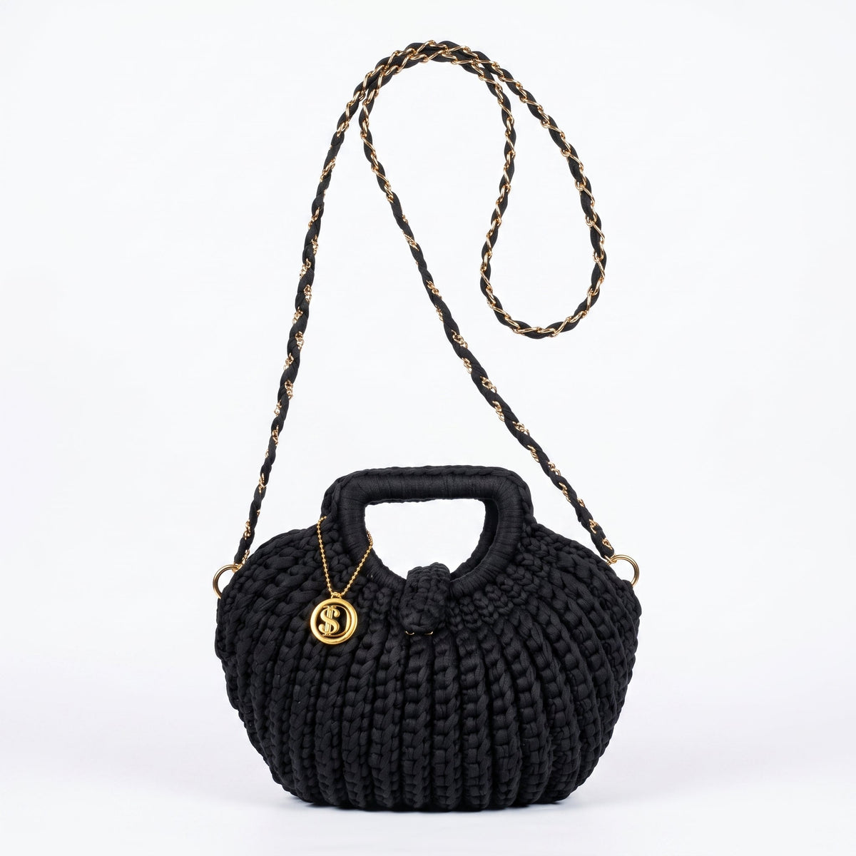 Oliva Borsa a Mano in Corda di Cotone