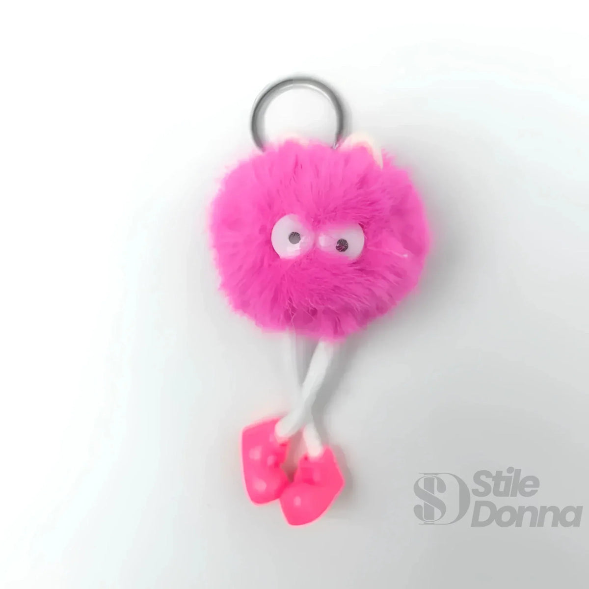 Ciondolo per borsa con pon pon
