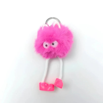 Ciondolo per borsa con pon pon