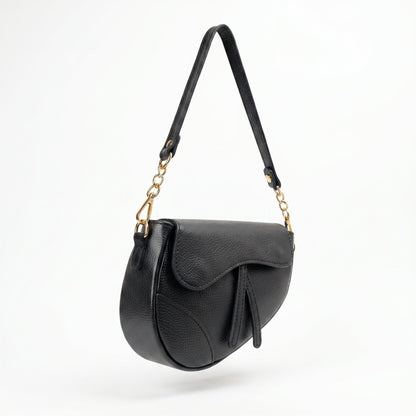 Bolsa transversal Eliza de couro legítimo