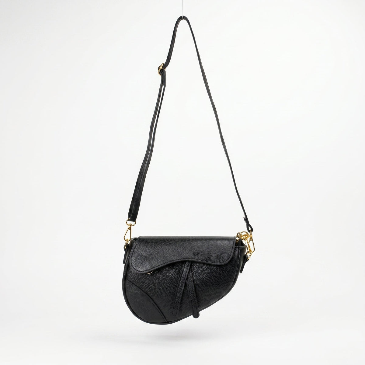Bolsa transversal Eliza de couro legítimo
