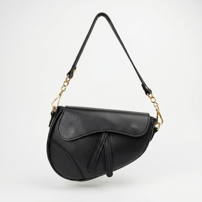 Bolsa transversal Eliza de couro legítimo