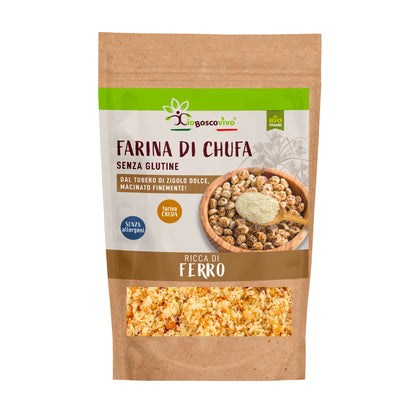 Farina di Chufa senza glutine BIO 250g - Ideale per Torte, Biscotti, Pancake