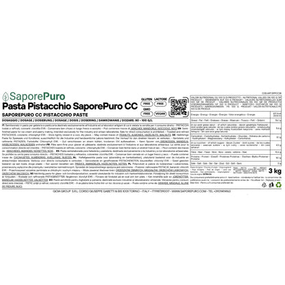 100% Pure Talismano Pistachio Paste with Colorants – 1 kg