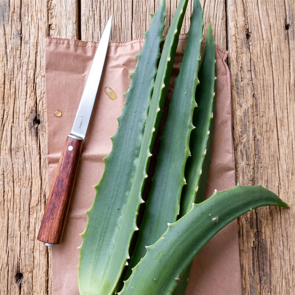 Feuilles Fraîches d'Aloe Arborescens Bio