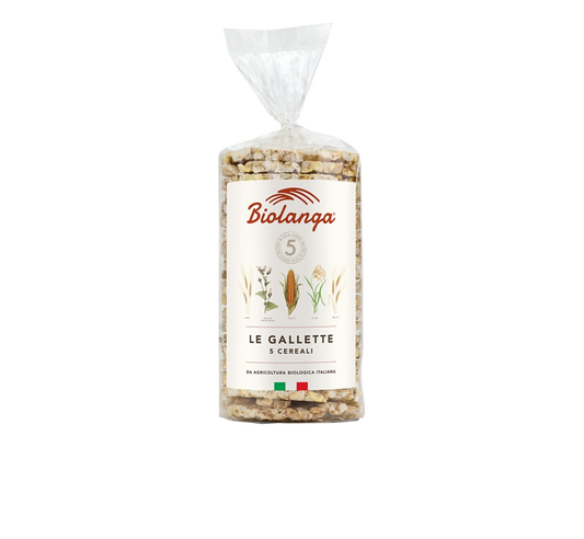 Gallette ai 5 Cereali Bio 100g - 4 unità (400g).