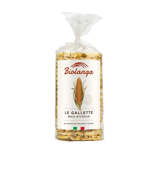 Gallette di Mais Ottofile e Grano Saraceno Bio 120g - 4 unità (480g).