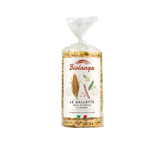 Gallette di Mais Ottofile e Legumi Bio 100g - 4 unità (400g).