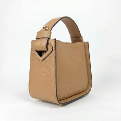 Holo Handtasche aus echtem Leder