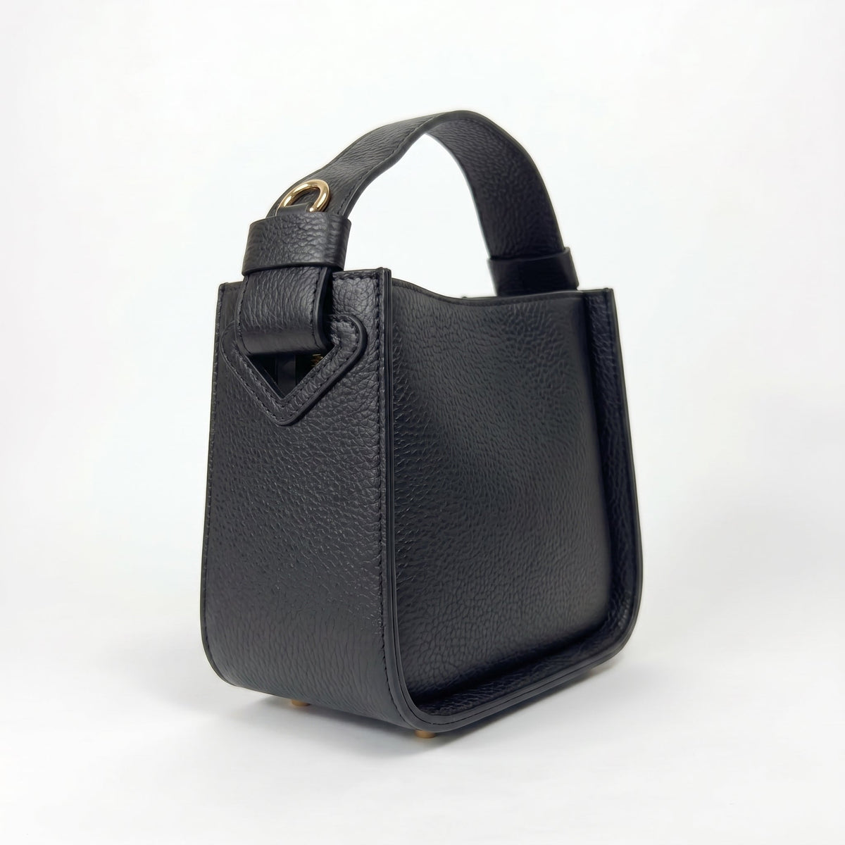 Holo Handtasche aus echtem Leder