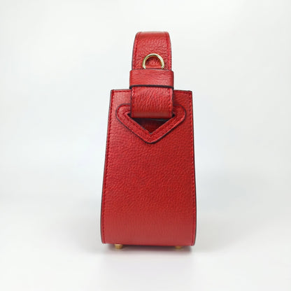 Holo Handtasche aus echtem Leder