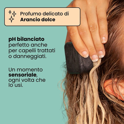 Reinigendes festes Shampoo für fettiges Haar x2