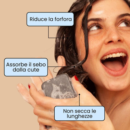 Reinigendes festes Shampoo für fettiges Haar x2