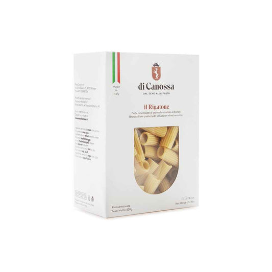 Rigatone Pasta Artesanal 100% Trigo Italiano | Pasta di Canossa