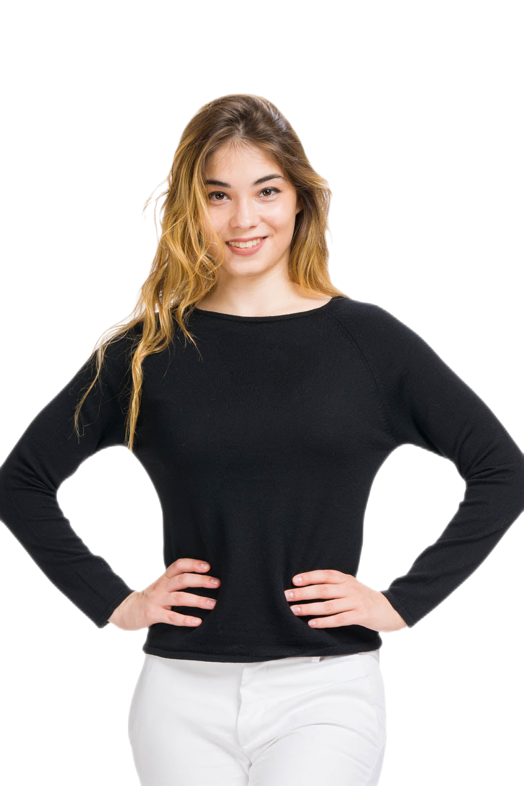 Gioconda: women's boat neck sweater