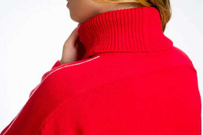 Tessa: women's turtleneck sweater in pure wool
