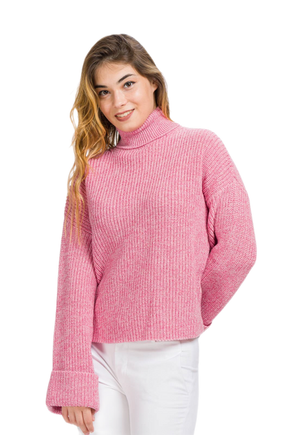 Giorgia: suéter feminino de gola alta