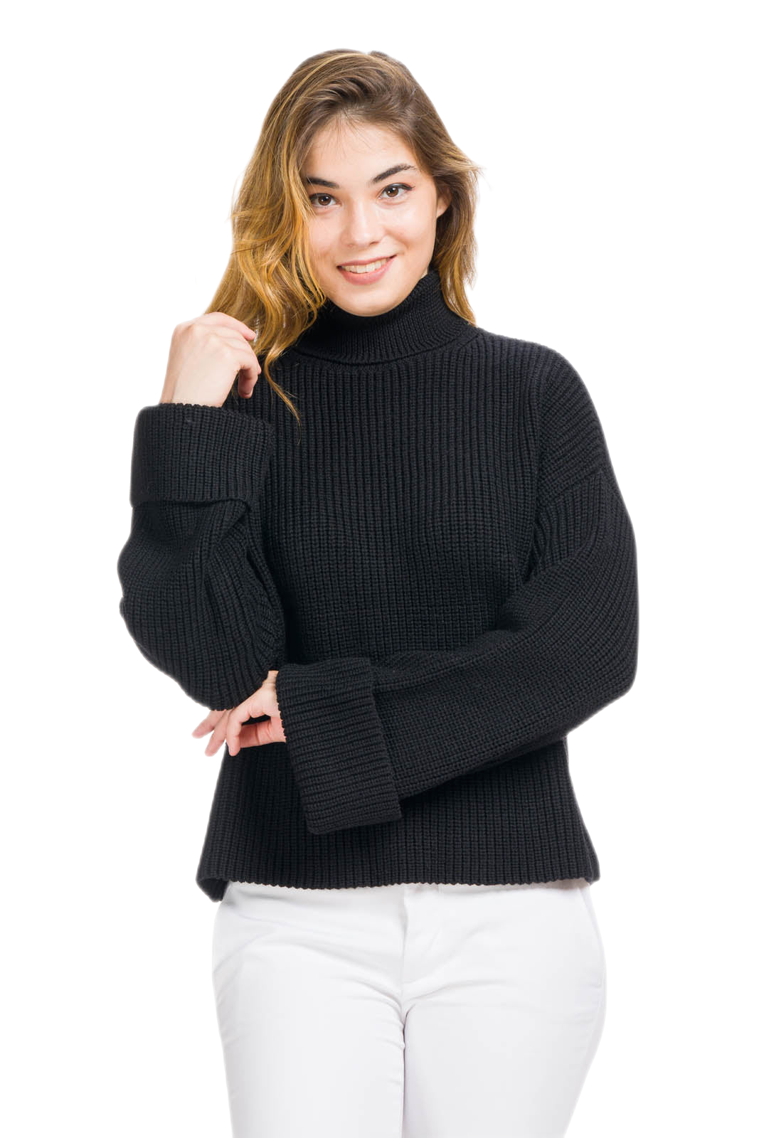 Giorgia: suéter feminino de gola alta