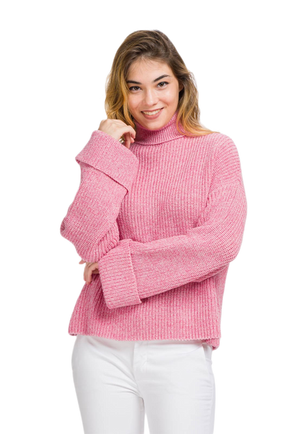 Giorgia: suéter feminino de gola alta